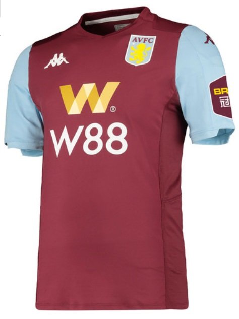 Camisa oficial Kappa Aston Villa 2019 2020 I jogador